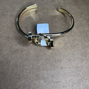 Gold Plated Nail Cuff Bracelet | Minimalist Elegant Jewelry